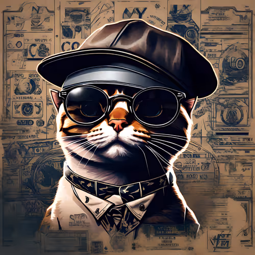 Ethereal Guardian: The Enchanted Cat