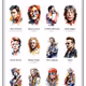 Rock Legends Watercolor Art