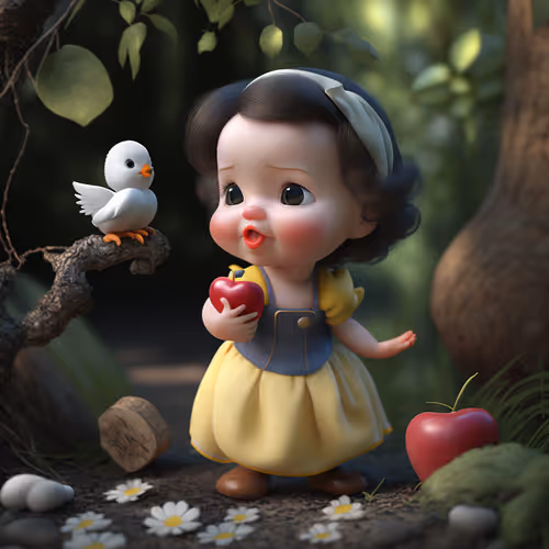 The apple and the snow