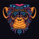 monkey pattern face