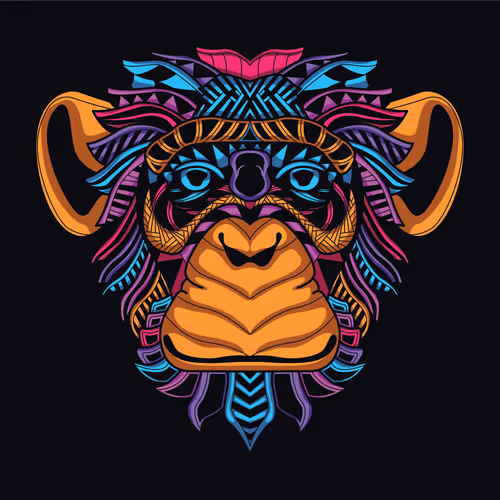 monkey pattern face