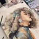 Special hand painting
