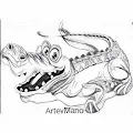 ArteyMano. Special Edition of Smug Crocodile.