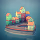 Isolated Town By The Sea