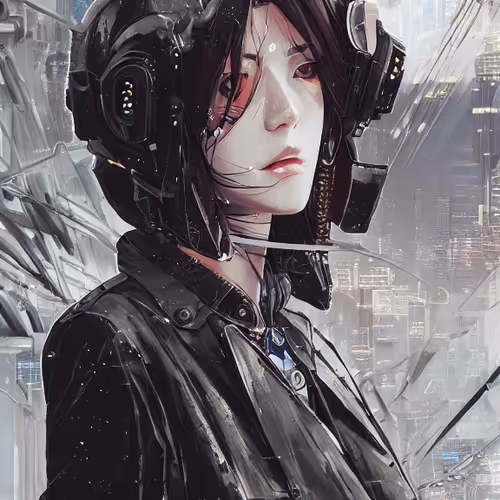 AI cyberpunk girl