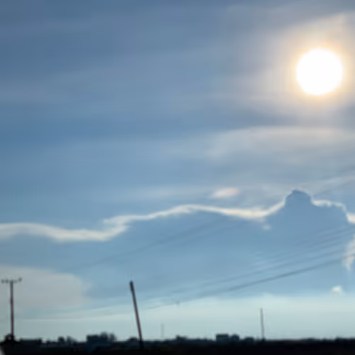 Sleeping cat in the sky