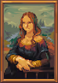 Pixel Mona Lisa