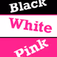 black,white,&pink - old