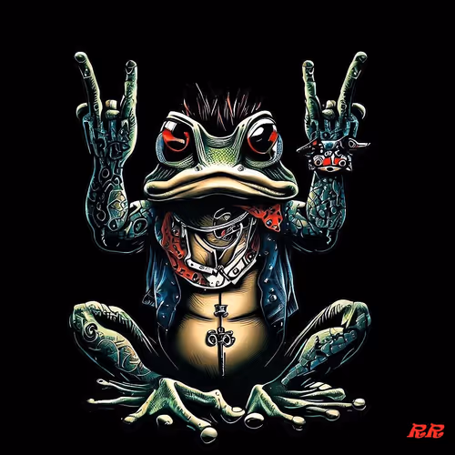 rock'n'roll frog