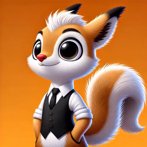 Happy Squirrel on Treehouse