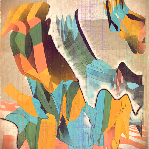 Amplitudes Of Canvas By Harvey Rayner