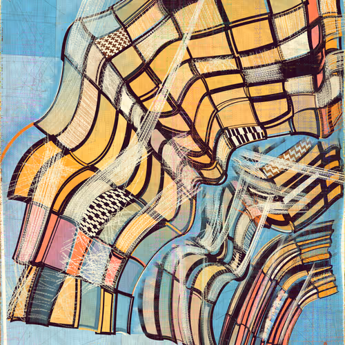 Amplitudes Of Canvas By Harvey Rayner