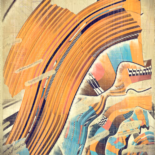 Amplitudes Of Canvas By Harvey Rayner