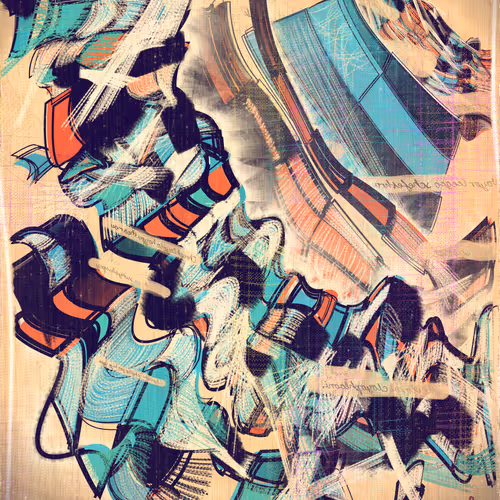 Amplitudes Of Canvas By Harvey Rayner