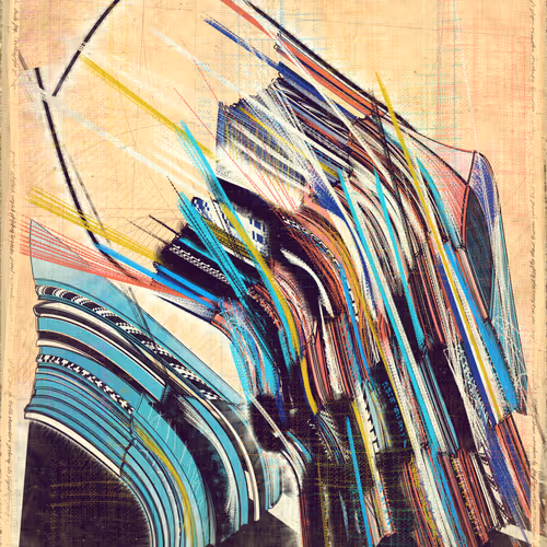 Amplitudes Of Canvas By Harvey Rayner