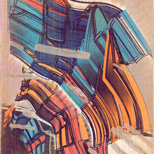 Amplitudes Of Canvas By Harvey Rayner