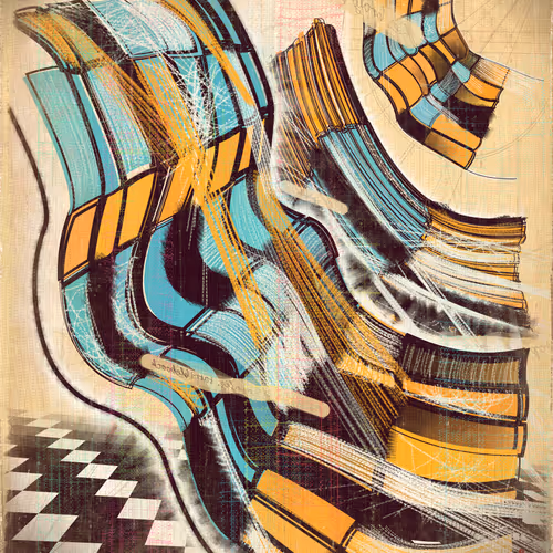 Amplitudes Of Canvas By Harvey Rayner