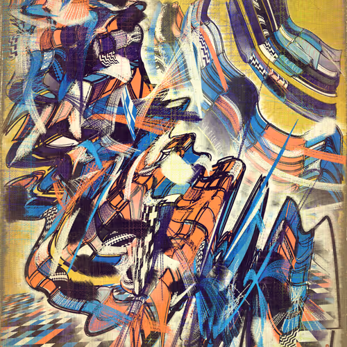Amplitudes Of Canvas By Harvey Rayner