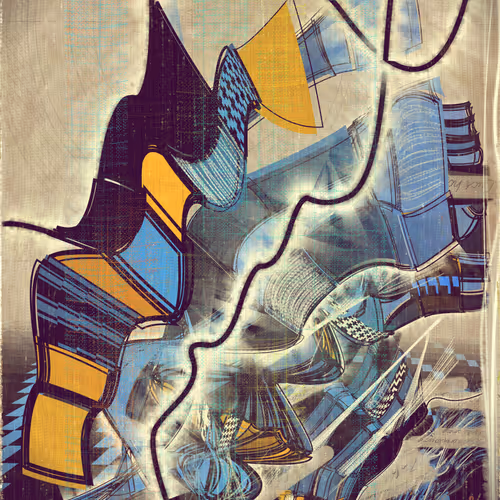 Amplitudes Of Canvas By Harvey Rayner