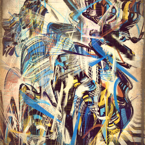 Amplitudes Of Canvas By Harvey Rayner