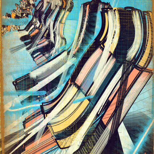 Amplitudes Of Canvas By Harvey Rayner