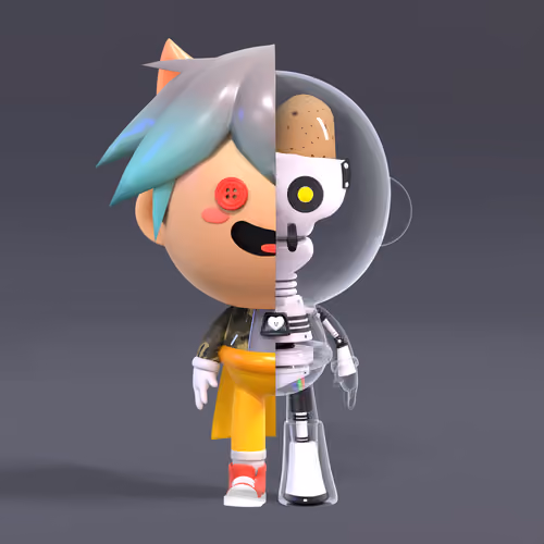 Happy Robot Friends #52
