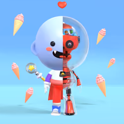 Happy Robot Friends #66
