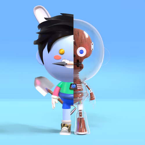 Happy Robot Friends #128