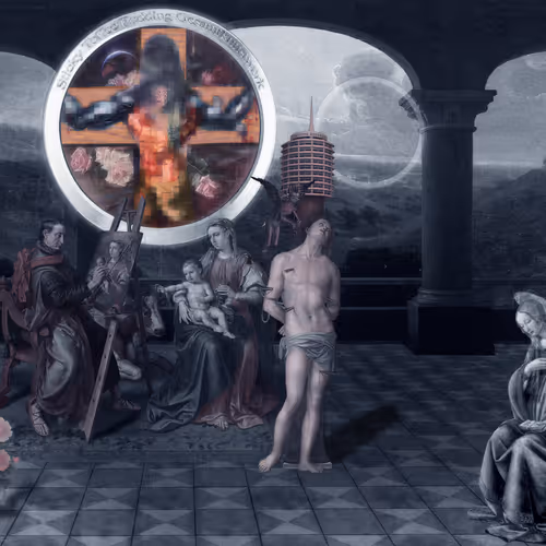 The Pilgrims Living Room Crucifixion Mona Lisa Hyper Gamble By Parker Ito