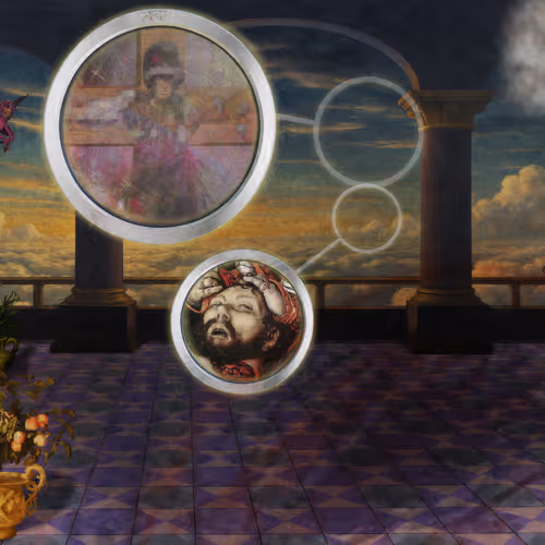 The Pilgrims Living Room Crucifixion Mona Lisa Hyper Gamble By Parker Ito