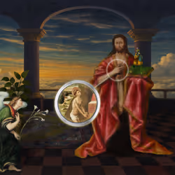 The Pilgrim’s Living Room Crucifixion; Mona Lisa Hyper-Gamble #90
