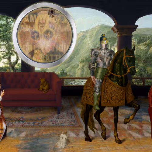 The Pilgrims Living Room Crucifixion Mona Lisa Hyper Gamble By Parker Ito