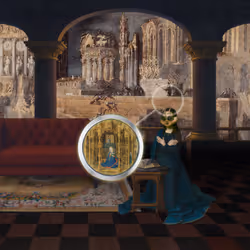 The Pilgrim’s Living Room Crucifixion; Mona Lisa Hyper-Gamble #111