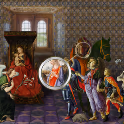 The Pilgrim’s Living Room Crucifixion; Mona Lisa Hyper-Gamble #8