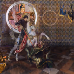 The Pilgrim’s Living Room Crucifixion; Mona Lisa Hyper-Gamble #41