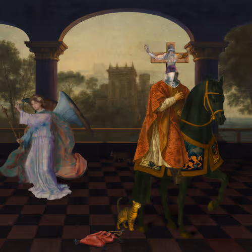 The Pilgrim’s Living Room Crucifixion; Mona Lisa Hyper-Gamble #166