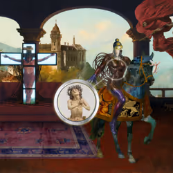 The Pilgrim’s Living Room Crucifixion; Mona Lisa Hyper-Gamble #144