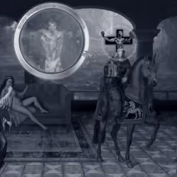 The Pilgrim’s Living Room Crucifixion; Mona Lisa Hyper-Gamble #6
