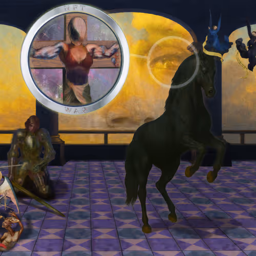 The Pilgrims Living Room Crucifixion Mona Lisa Hyper Gamble By Parker Ito