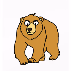 Grouchy Grizzly Bear