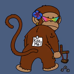 Kiss Me Monkey #3318