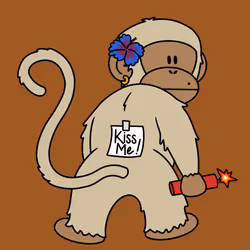 Kiss Me Monkey #1839