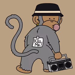 Kiss Me Monkey #4513