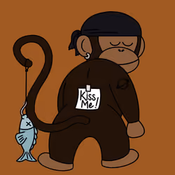 Kiss Me Monkey #2467