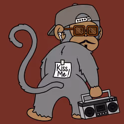 Kiss Me Monkey #2158