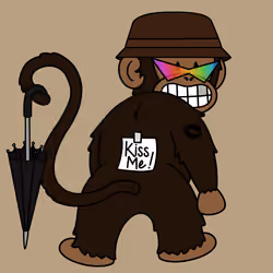 Kiss Me Monkey #9672