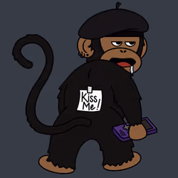 Kiss Me Monkey #4123