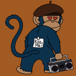 Kiss Me Monkey #4271