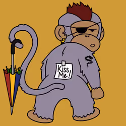 Kiss Me Monkey #8193