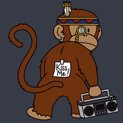 Kiss Me Monkey #4834
